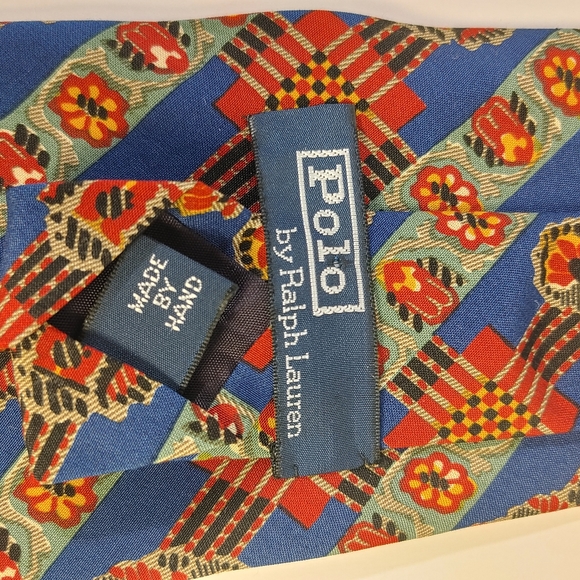 Vintage Polo by Ralph Lauren silk tie - Picture 5 of 5